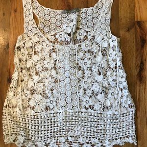Anthropologie Finn & Cover Crochet Lace Top